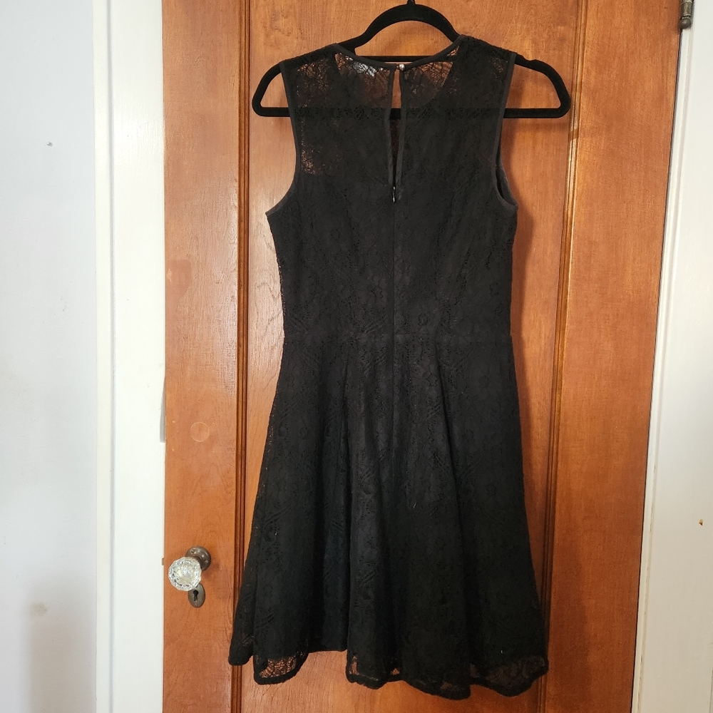 Black lace Banana Republic a-line dress. Size 4.